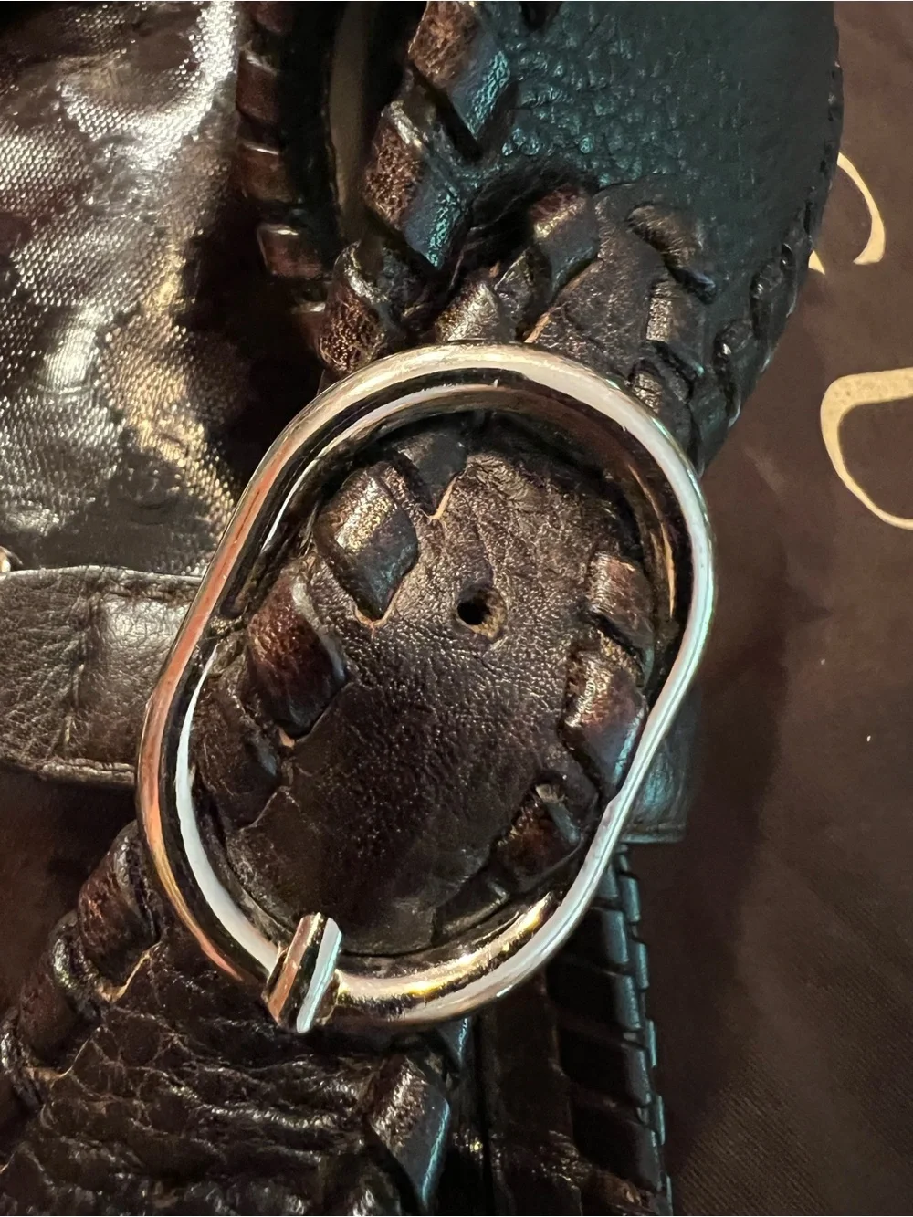 Gucci Vintage rare “Jackie Bamboo”Espresso/Black/CrystalCanvas/Leather hobo